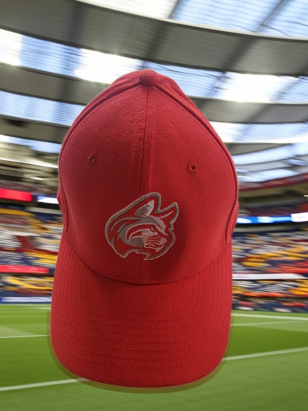 Nike Red Baseball Cap with Embroidered WildCat IWU Logo